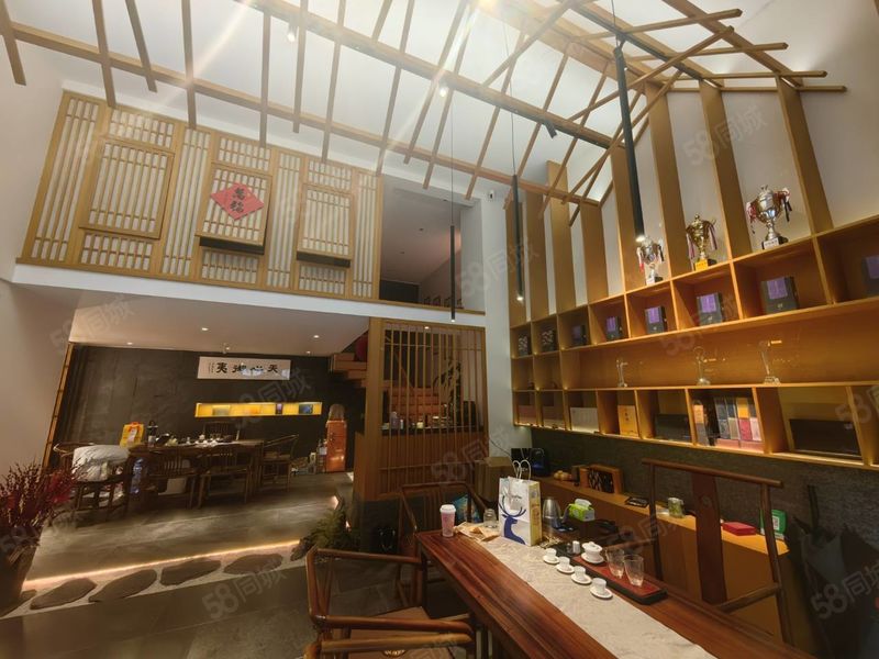 金山融侨外滩附近一楼精装茶叶店转让,110平2个包厢2个大厅