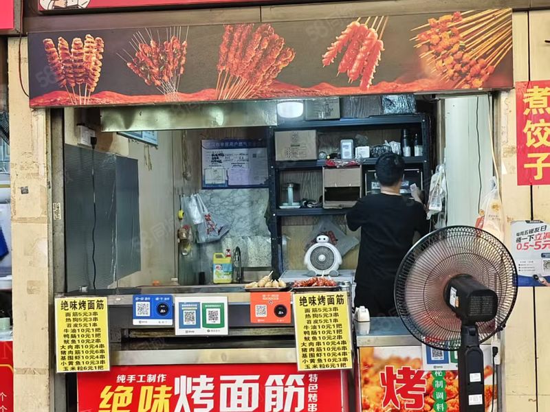 武汉城市学院东湖东美食城小吃档口转让