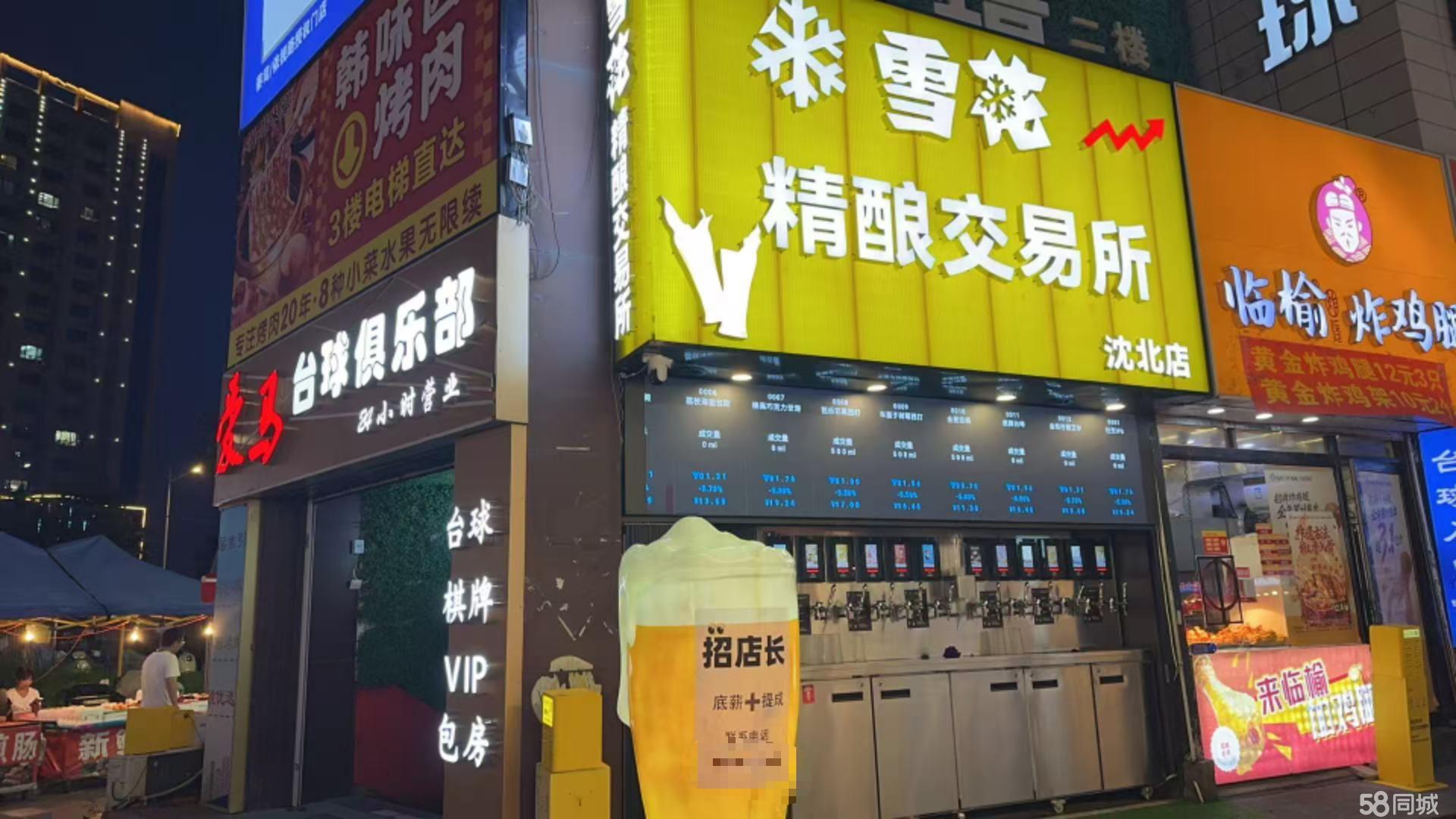 沈北航天航空大学夜市核心地段地铁旁旺铺转让