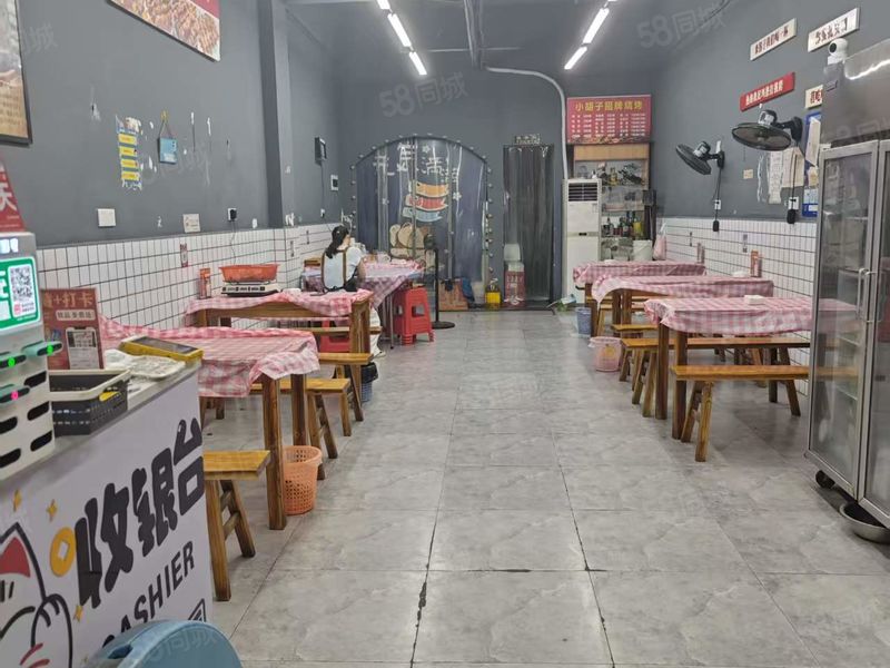 商铺通08洪山关东街道康福路 临街烧烤店急转 可教技术