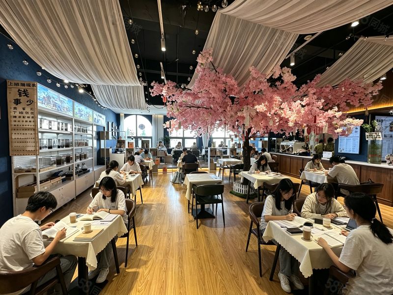 （九鼎商铺）甘井子区图书馆内250平咖啡简餐转让可改项